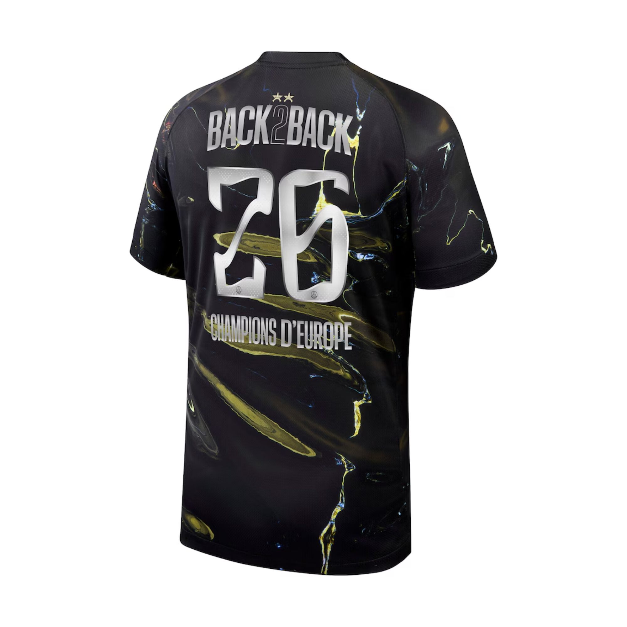 Maillot PSG Jordan Night Edition Stadium 25/26 - Flocage Champions of Europe - 26